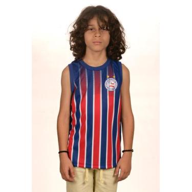 Imagem de Camisa Regata Bahia Infantil e Juvenil Azul Royal Oficial, Azul royal,