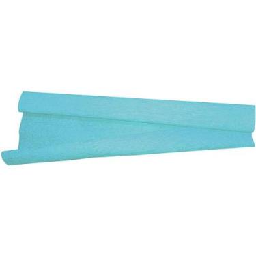 Imagem de Papel Crepom 48CM X 2M Azul Claro Pacote com 10 - VMP