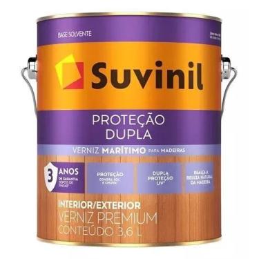 Imagem de Verniz Acetinado Natural Maritimo 3,6 Litros - PROTEÇÃO DUPLA - SUVINI