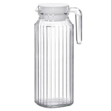 Imagem de Jarra de Vidro Com Tampa 1,2L Bebidas Água Suco - LANTY