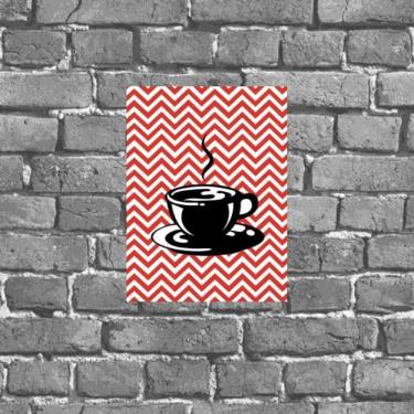 Imagem de Placa Decorativa Xícara De Café 18x27cm