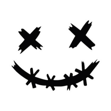 Imagem de Adesivo Refletivo À Prova d'Água Com Rosto De Demônio Sorridente Para 