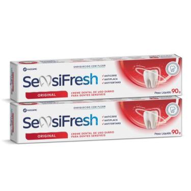 Imagem de Kit 2 und Creme Dental Sensifresh Original 90g - Massime