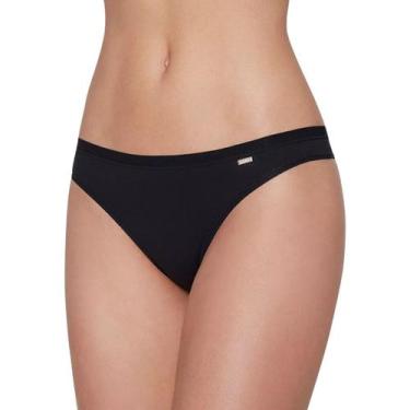 Imagem de Calcinha Loba Lupo 40354-001 Tanga Cintura Baixa Algodão, Preto, M