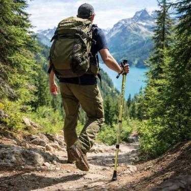 Imagem de Bastão De Caminhada Trekking Alumínio Anti Shock Ajustável Para Trilha