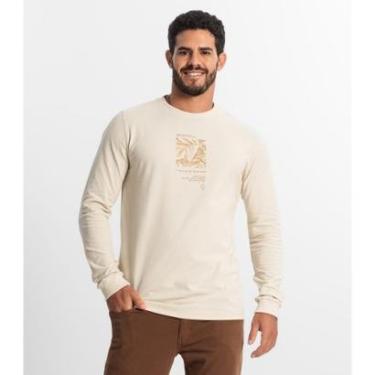 Imagem de Camiseta Masculina Manga Longa Diametro Bege-Masculino