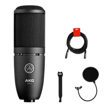 Imagem de Kit Microfone Condensador Cardioide AKG P120