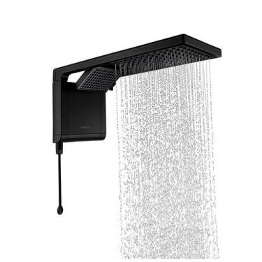 Imagem de Chuveiro Eletrônico Lorenzetti Acqua Duo Ultra Black Matte 7800w 220v