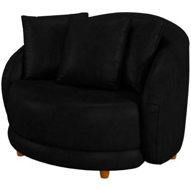 Imagem de Poltrona Decorativa Maly Corano Pés Madeira Corano Molufan Estofados