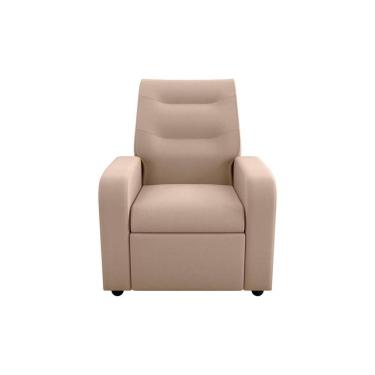 Imagem de Poltrona Do Papai Reclinável Classic Suede Bege Matrix