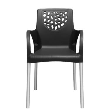 Imagem de Poltrona Deluxe Plástico Preto Deluxe