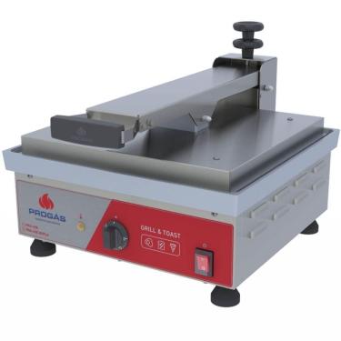 Imagem de Prensa Grill Chapa Em Aluminío Elétrico Progás 220v Pra-45 E - P40944