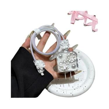Imagem de Protetor De Carregador Para iPhone 15W 20W, Organizador De Cabos, Kit 