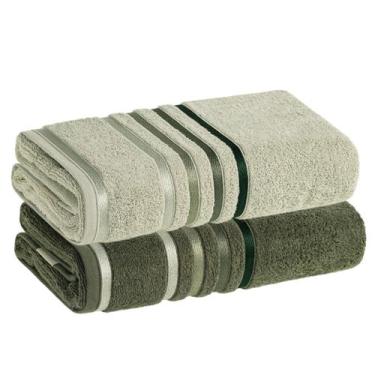 Imagem de Kit 2 Toalhas Bannho Banhão Karsten Gigante Fio Penteado, Sortida 12