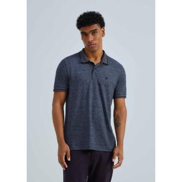 Imagem de Camisa Polo Básica Masculina Em Malha Texturizada - Hering, M, Preto