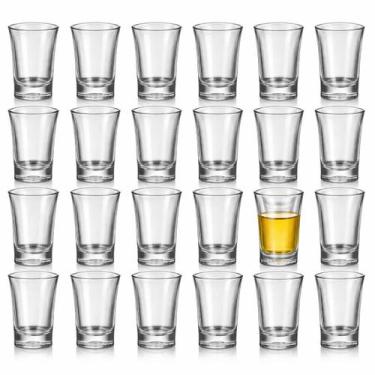 Imagem de Kit 24 Copos Shot Vidro Dose Copinhos Cachaça Tequila Vodka - Majestic
