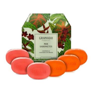 Imagem de Kit Sabonetes Granado Terrapeutics Calêndula e Castanha 6x90g