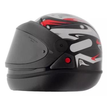 Imagem de Capacete San Marino Preto Mais Viseira Fume - Taurus, 58