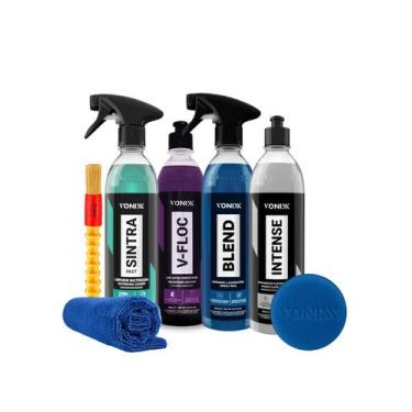 Imagem de Kit shampoo vfloc cera blend sintra fast intense vonixx limpeza automo