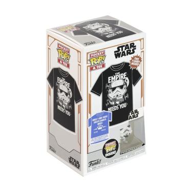 Imagem de Camiseta Infantil Pop Tees e Pocket Pop Star Wars Stormtrooper g com Estampa do Stormtr...