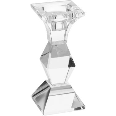 Imagem de CASTIÇAL ESPECTRUM CRISTAL 14x6x6cm TRANSPARENTE DECORATIVO PORTA VELA