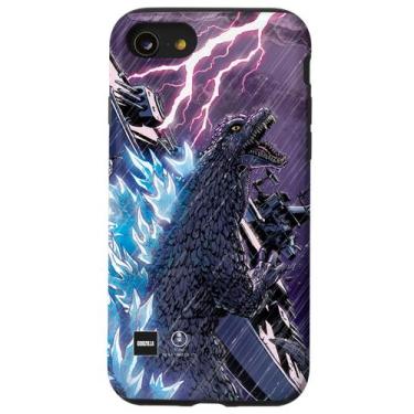 Imagem de Capa para iPhone SE (2020) / 7/8 Godzilla Arte em Quadrinhos Battleshi