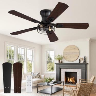 Imagem de Ventilador de Teto Fanbulous Embutido 107 cm com Luz Preto