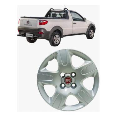Imagem de Calota Aro 14 Strada Working Fiat 100200833 Original - MOPAR, Prateado