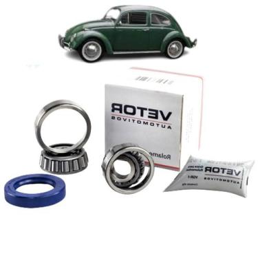 Imagem de Kit rolamento roda dianteira vw fusca 5 furos brasilia 73-74 - VETOR (