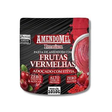 Imagem de Pasta de Amendoim - 1010g Com Frutas Vermelhas - Amendomel