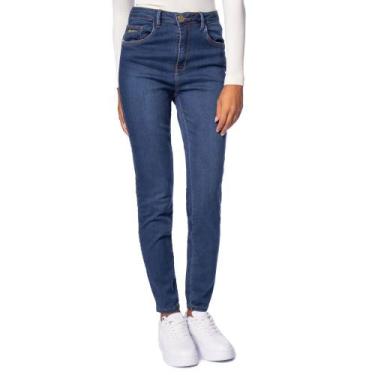 Imagem de Calça Jeans Feminina Max Denim Skinny Up Premium Azul, Azul, 42