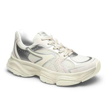 Imagem de Tênis Dakota Dad Sneaker - Feminino - Creme - 37, Creme, 37