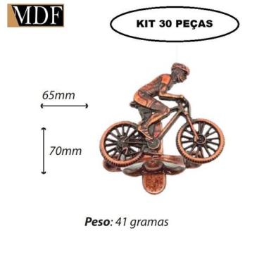 Imagem de Kit 30 Abridor de Garrafa Ciclista Bike Acessório Decoração Churrasco 