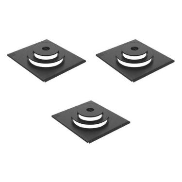 Imagem de Kit 3 Chapa Modular Acoplável Fogão de Lenha 01 Furo 34x31cm - Libanez