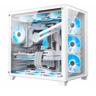 Imagem de Gabinete Gamer K-MEX SPACE ATX WHITE - CG-W2R4 - ATX - KMEX