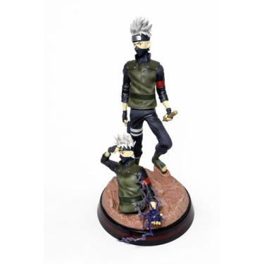 Imagem de Boneco Ninja Kakashi Hatake Naruto Colecionável Estátua Anime Decorati
