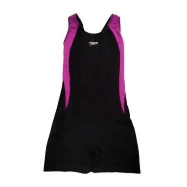 Imagem de Macaquinho Speedo Cross, Preto, Rosa, Extra Grande