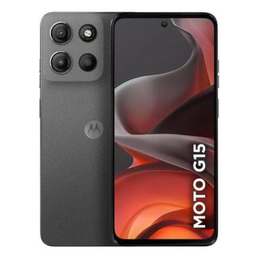Imagem de Smartphone motorola moto g15 xt2521 256gb grafite, 256GB, Grafite