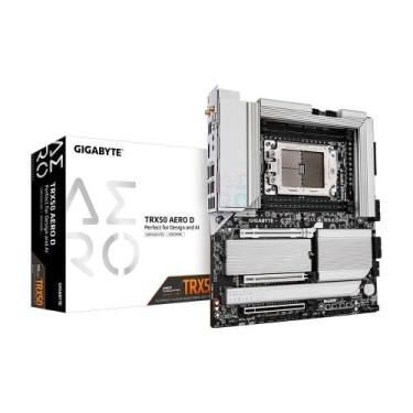 Imagem de Placa-Mãe Gigabyte TRX50 AERO D, AMD, E-ATX, DDR5, Wi-Fi, Branco - TRX