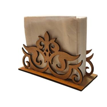 Imagem de Porta Guardanapo em Kit 10 Unidades em MDF Cru 3mm para Mesa Formato 7x9x16cm Desmontado Lenobre