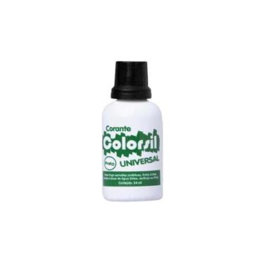 Imagem de Corante Líquido Universal Preto Corante Líquido Universal Preto de Alta Concentração para Tintas e Artesanato Colorsil
