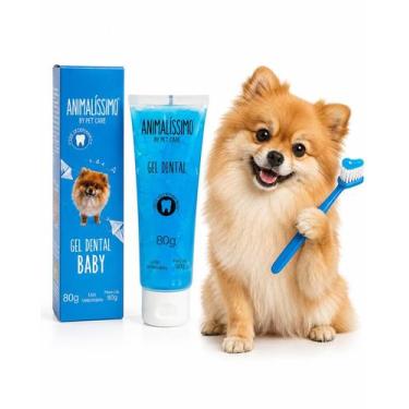 Imagem de Pasta de Dente Gel Dental Cães e Gatos 90g Baby - Animalissimo