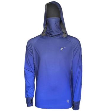 Imagem de Camiseta de Pesca Lori com Protetor de Rosto e Touca (Azul Marinho, +5