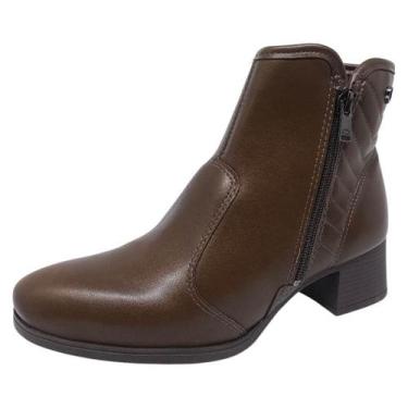 Imagem de Bota Feminina Cano Baixo Acolchoada Confortavel Moda Dakota, Cafe, 36