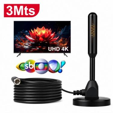 Imagem de Antena Digital Sinal 4k Hdtv Smart Tv interna Externa Prova d'água Cab