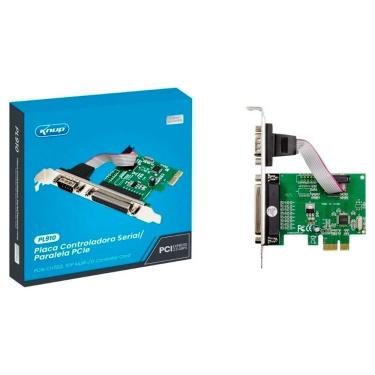 Imagem de Placa Controladora Pci-express Knup Kp-pl910, 1x Porta Serial, 1x Porta Paralela, Interface Pci-express X1