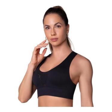 Imagem de Top nadador sem bojo e sem costura selene fitness tamanho:g, G