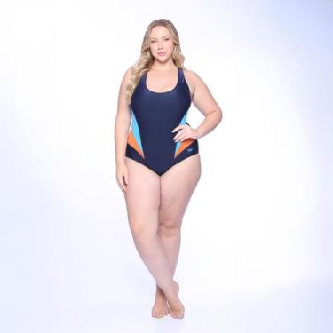 Imagem de Maiô Cross Confort Plus Size Speedo - MARINHO CELESTE P+, Marinho cele