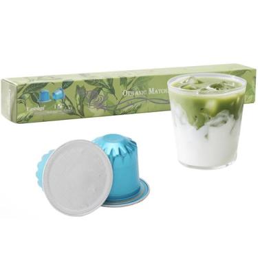 Imagem de Chá Verde Matcha Orgânico Eastsign Cápsulas Compatíveis com Nespresso 
