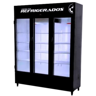 Imagem de Expositor Refrigerado Auto Serviço 3 Portas 750L Preto 220V Fortsul EA